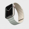 Силиконовый ремешок Uniq Revix для Apple Watch 42/44/45/49 мм шалфей/бежевый - фото № 2
