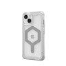 Чехол UAG Plyo с MagSafe для iPhone 15 Plus прозрачный/серебро (Ice/Silver) - фото № 2