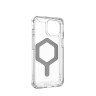 Чехол UAG Plyo с MagSafe для iPhone 15 Plus прозрачный/серебро (Ice/Silver) - фото № 6