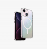 Чехол Uniq Lifepro Xtreme с MagSafe для iPhone 15 прозрачный c переливами (Iridescent)