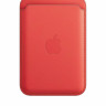 Кожаный кошелек для iPhone Leather Wallet с MagSafe оранжевый (Pink Citrus)