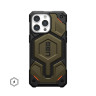 Чехол UAG Monarch Pro Kevlar с MagSafe для iPhone 15 Pro Max зеленый кевлар (Kevlar Element Green)