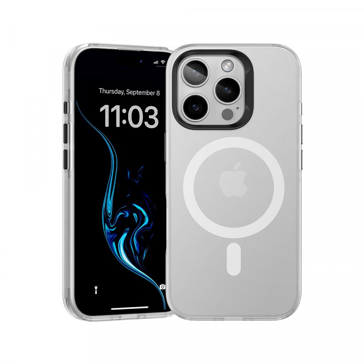 Чехол Benks Lucid Armor с MagSafe для iPhone 16 Pro белый (White)