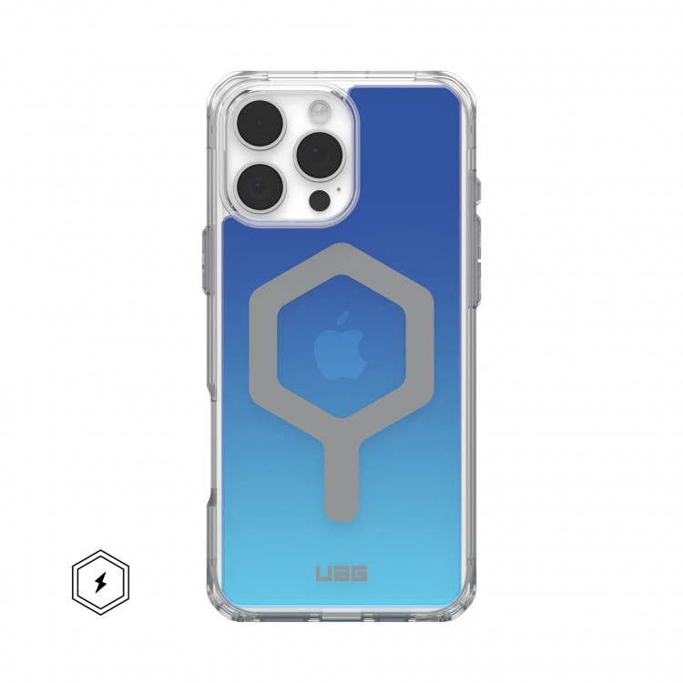 Чехол UAG Plyo с MagSafe для iPhone 16 Pro Max синий градиент (Blue Ombré)