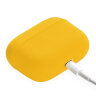 Силиконовый чехол Gurdini Silicone Case для AirPods Pro желтый - фото № 4