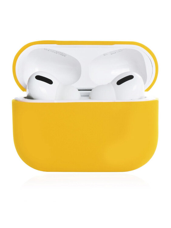 Силиконовый чехол Gurdini Silicone Case для AirPods Pro желтый