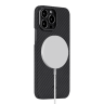 Чехол PITAKA MagEZ Case 2 для iPhone 13 Pro Max чёрный карбон - Twill (KI1301PM) - фото № 2
