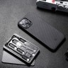 Чехол PITAKA MagEZ Case 2 для iPhone 13 Pro Max чёрный карбон - Twill (KI1301PM) - фото № 5