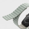 Силиконовый ремешок Uniq Revix для Apple Watch 38/40/41 мм шалфей/бежевый - фото № 5