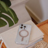 Чехол Uniq Coehl Glace с MagSafe для iPhone 15 сверкающее серебро (Sparkling Silver) - фото № 4