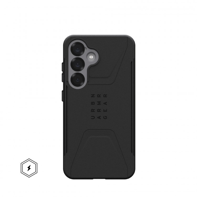 Чехол UAG Civilian с MagSafe для Samsung Galaxy S25 черный (Black)