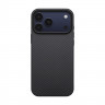 Чехол PITAKA Aramid UltraGuard Case для iPhone 17 Pro - черный 600D Black/Grey (Twill) - фото № 2