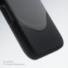 Чехол PITAKA Aramid UltraGuard Case для iPhone 17 Pro - черный 600D Black/Grey (Twill) - фото № 5