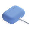 Силиконовый чехол Gurdini Silicone Case для AirPods Pro голубой - фото № 4