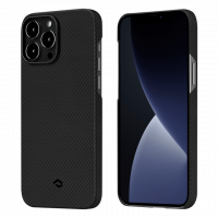 Чехол PITAKA Air Case для iPhone 13 Pro Max чёрный карбон (KI1301PMA)