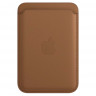Кожаный кошелек для iPhone Leather Wallet с MagSafe коричневый (Saddle Brown)