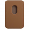 Кожаный кошелек для iPhone Leather Wallet с MagSafe коричневый (Saddle Brown) - фото № 2