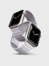 Силиконовый ремешок Uniq Revix для Apple Watch 38/40/41 мм сиреневый/белый