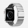Стальной ремешок Nomad Steel Band для Apple Watch 49/45/44/42 мм серебро (Silver) - фото № 2
