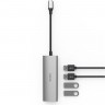 Мульти-хаб WiWU Alpha 440 Type-C to 4 x USB 3.0 серый - фото № 3