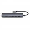 USB-хаб Satechi Type-C Slim Multi-port with Ethernet Adapter серый космос (ST-UCSMA3M) - фото № 3