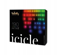 Электрогирлянда интерьерная Twinkly Icicle Multicolor светодиодная 190 ламп 5 м