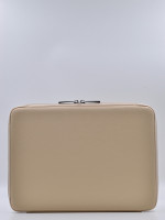 Чехол на молнии DOST Leather Co. для MacBook Pro 14" (2021) / MacBook Air 13" (2018-2022) бежевый