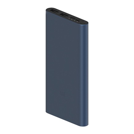 Внешний аккумулятор Xiaomi Mi Power Bank 3 (10000 мАч, 18 Вт, 2 USB-A) чёрный