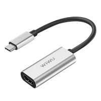 Переходник WiWU Alpha Type-C to HDMI Adapter серый