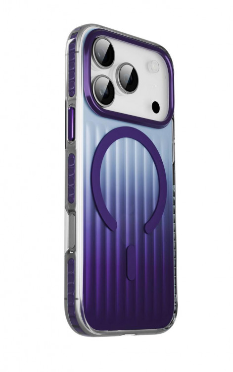 Чехол Gurdini Ocean Case для iPhone 17 Pro Max прозрачный фиолетовый