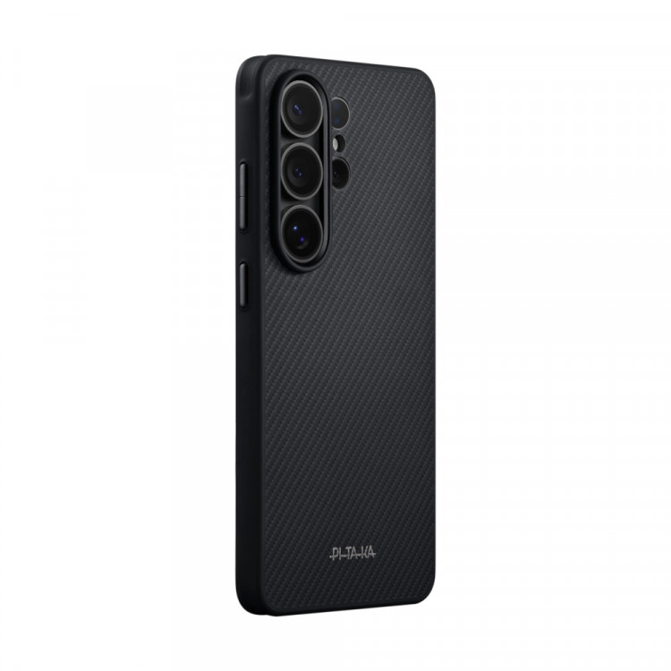 Чехол PITAKA Cairn Case для Samsung Galaxy S26 Ultra - черный 600D Black/Grey (Twill)
