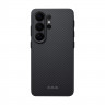 Чехол PITAKA Cairn Case для Samsung Galaxy S26 Ultra - черный 600D Black/Grey (Twill) - фото № 2