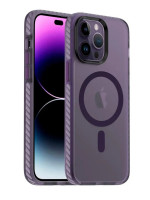 Чехол Gurdini Nano с MagSafe для iPhone 15 Pro Max фиолетовый