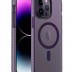 Чехол Gurdini Nano с MagSafe для iPhone 15 Pro Max фиолетовый