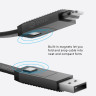 Кабель EnergEa bazic GoCharge AluCable USB-C + Lightning + USB-A 1 м черный - фото № 3