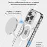 Чехол Gurdini Alba с MagSafe для iPhone 15 Pro Max прозрачный - фото № 5