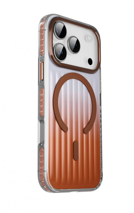 Чехол Gurdini Ocean Case для iPhone 17 Pro Max прозрачный бронзовый