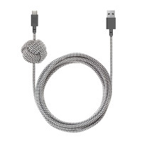 Кабель Native Union Night Cable USB-A to USB-C 3 м зебра