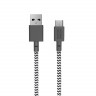 Кабель Native Union Night Cable USB-A to USB-C 3 м зебра - фото № 2