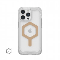Чехол UAG Plyo с MagSafe для iPhone 15 Pro Max прозрачный/золото (Ice/Gold)