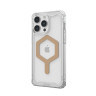 Чехол UAG Plyo с MagSafe для iPhone 15 Pro Max прозрачный/золото (Ice/Gold) - фото № 2