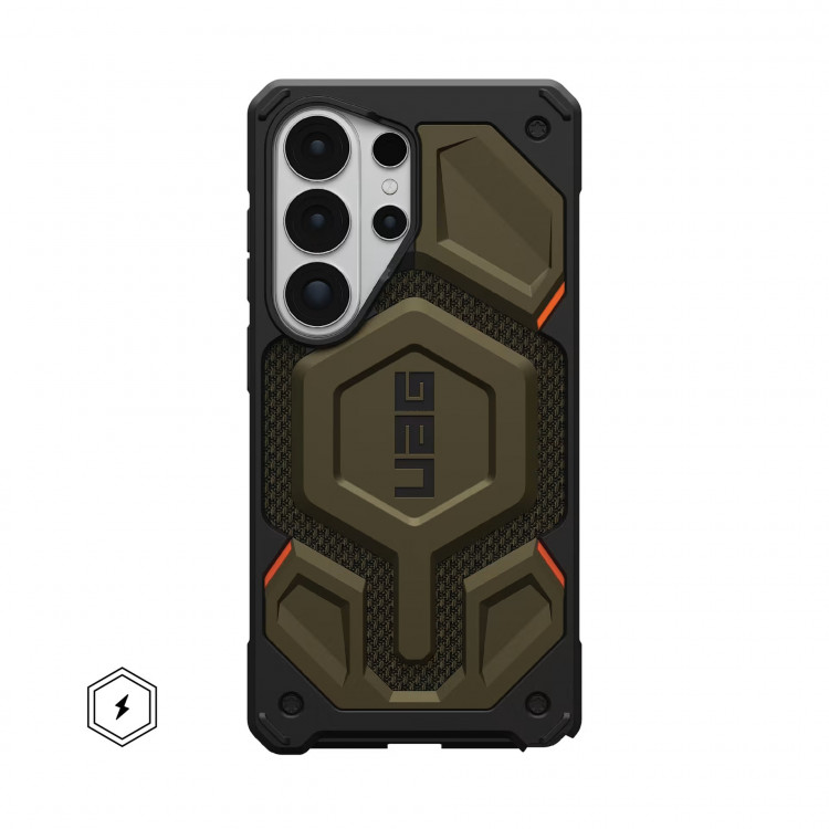 Чехол UAG Monarch Pro Kevlar для Samsung Galaxy S26 Ultra зеленый кевлар (Kevlar Elemental Green)