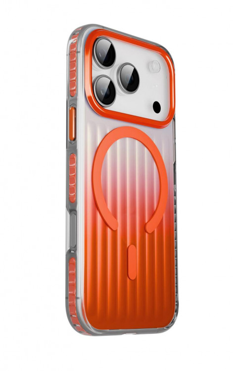 Чехол Gurdini Ocean Case для iPhone 17 Pro Max прозрачный оранжевый
