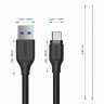Кабель Aukey Braided Nylon USB to Type-C Cable (2 метра) чёрный - фото № 3