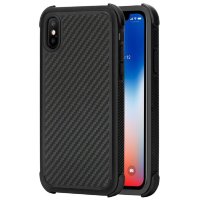 Чехол PITAKA MagEZ Case Pro для iPhone X чёрный карбон - Twill