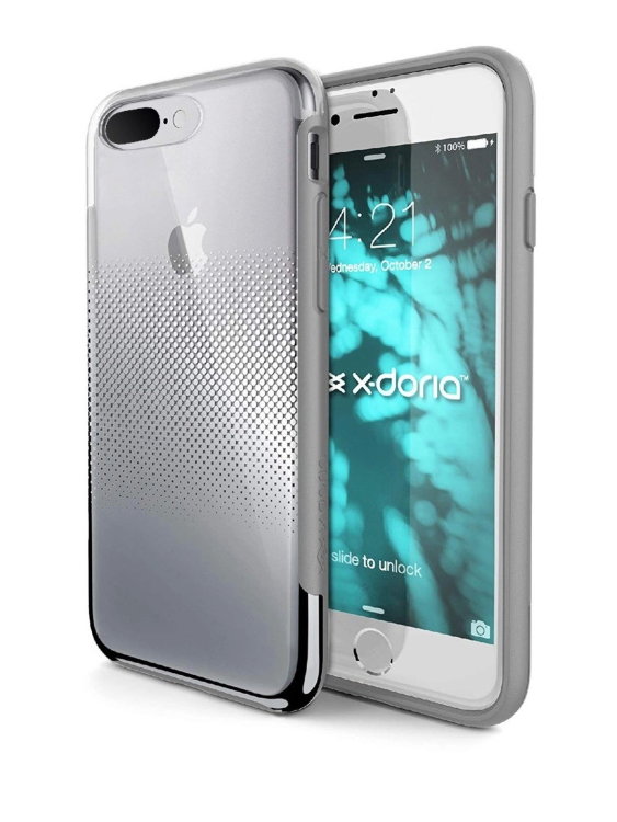 Чехол X-Doria Revel для iPhone 7 Plus/8 Plus серебристый