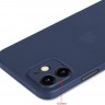 Чехол Memumi ультра тонкий 0.3 мм для iPhone 12 синий - фото № 3