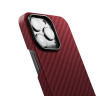 Чехол PITAKA MagEZ Case 2 для iPhone 13 Pro красный карбон - Twill (KI1309P) - фото № 3