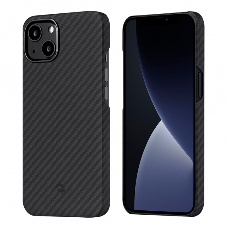 Чехол PITAKA MagEZ Case 2 для iPhone 13 (6.1") чёрный карбон Twill - KI1301M