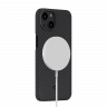 Чехол PITAKA MagEZ Case 2 для iPhone 13 чёрный карбон - Twill (KI1301M) - фото № 2
